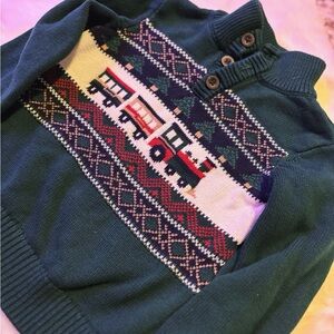 Toddler Boy Train Sweater